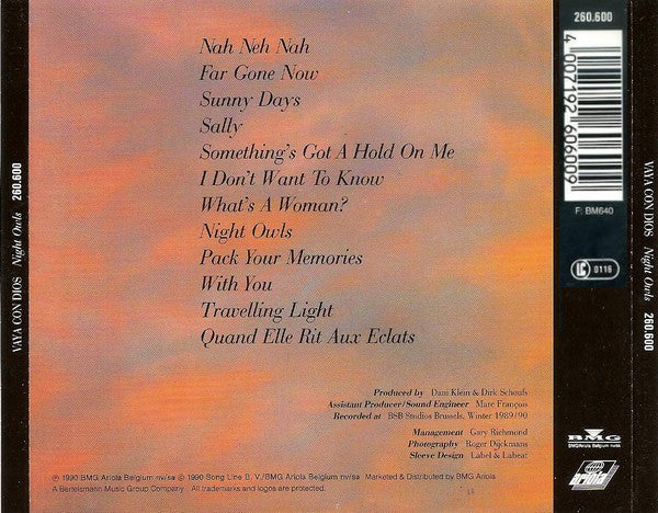 Vaya Con Dios : Night Owls (CD, Album)