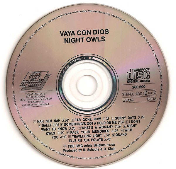 Vaya Con Dios : Night Owls (CD, Album)