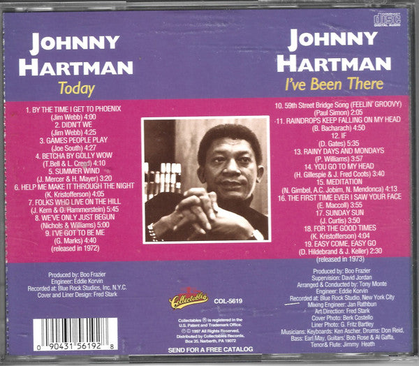 Johnny Hartman : Today / I've Been There - The Perception Years (CD, Comp, RE)