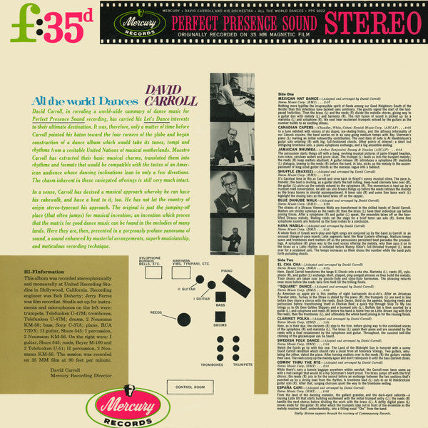 David Carroll & His Orchestra : All The World Dances (LP, Album, Gat)