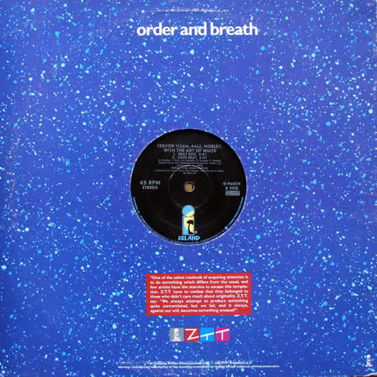 Trevor Horn, Paul Morley , With The Art Of Noise : Moments In Love (12")