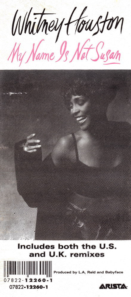 Whitney Houston : My Name Is Not Susan (12")