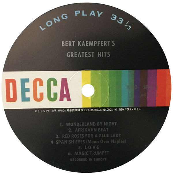 Bert Kaempfert & His Orchestra : Bert Kaempfert's Greatest Hits (LP, Comp, Mono)