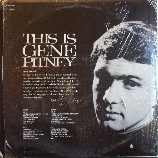 Gene Pitney : This Is Gene Pitney (2xLP, Comp, Club)