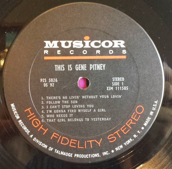Gene Pitney : This Is Gene Pitney (2xLP, Comp, Club)