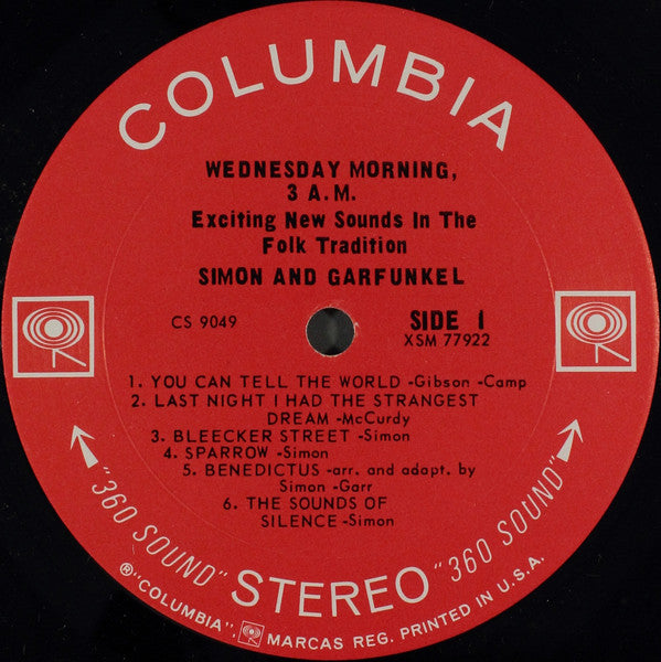 Simon & Garfunkel : Wednesday Morning, 3 A.M. (LP, Album, RP, Pit)
