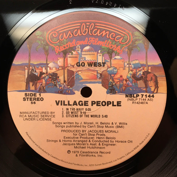 Village People : Go West (LP, Album, Club, RCA)