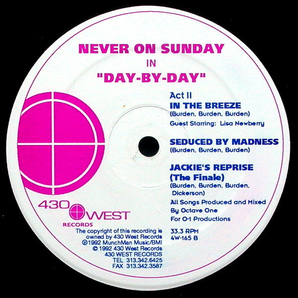 Never On Sunday : Day By Day (12")