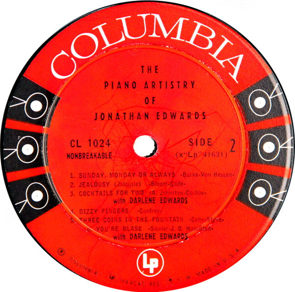 Jonathan And Darlene Edwards : The Piano Artistry Of Jonathan Edwards (LP, Album)