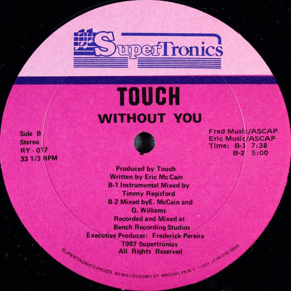 Touch (12) : Without You (12")