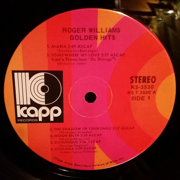 Roger Williams (2) : Golden Hits (LP, Comp, RE)