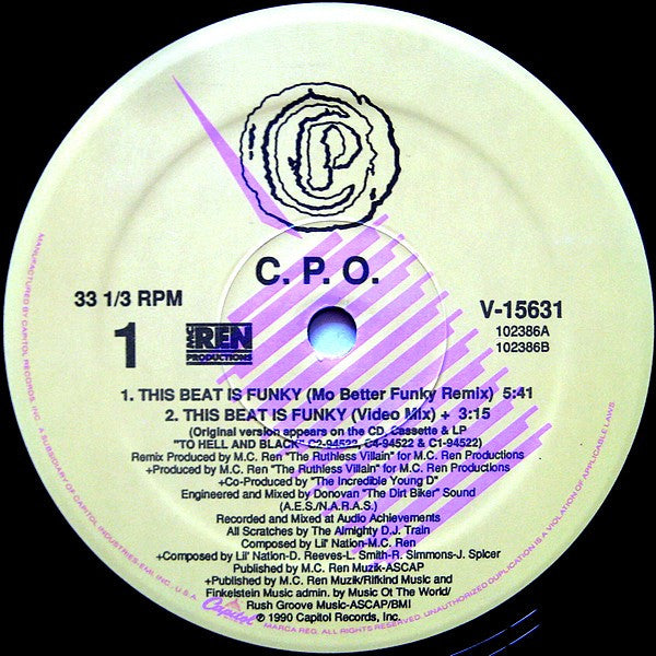 C.P.O. : This Beat Is Funky (12", Single)