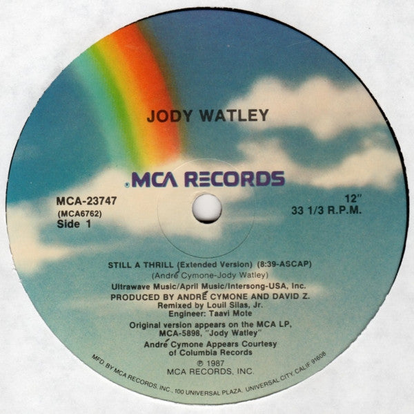 Jody Watley : Still A Thrill (12", Glo)