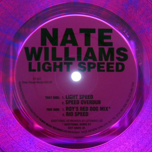 Nate Williams : Light Speed (12", Pur)