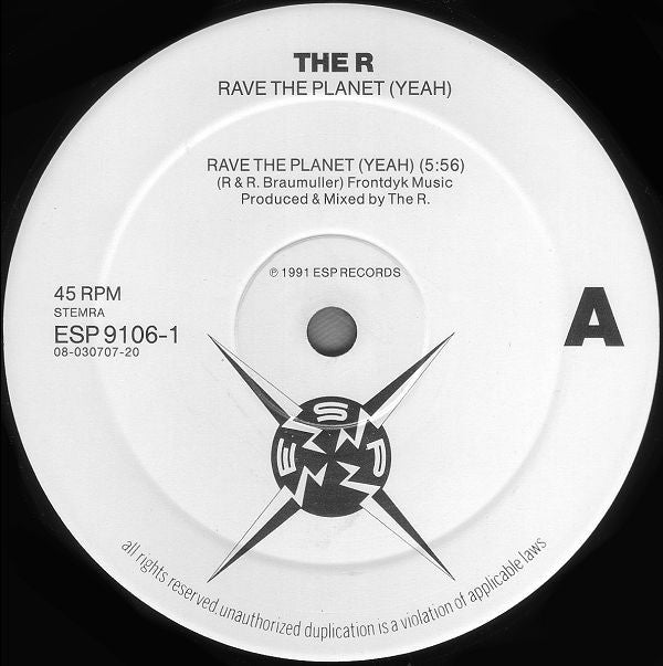 The R : Rave The Planet (12")