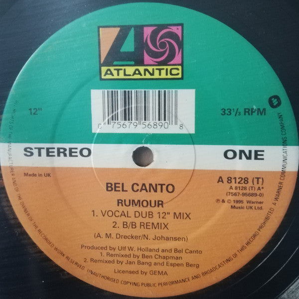 Bel Canto : Rumour (12")