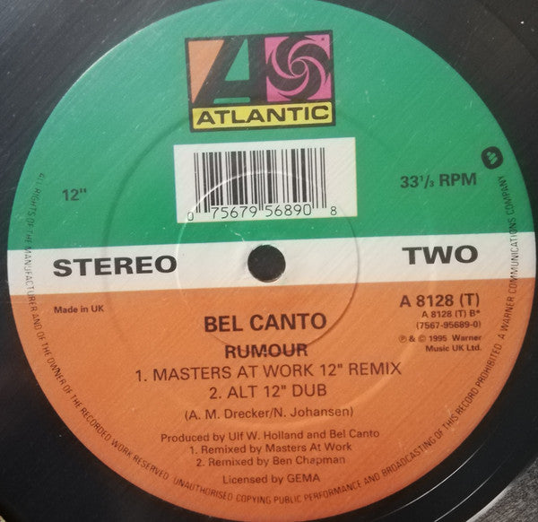 Bel Canto : Rumour (12")