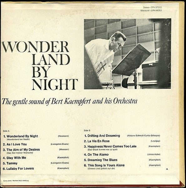 Bert Kaempfert & His Orchestra : Wonderland By Night (LP, Album, RE)