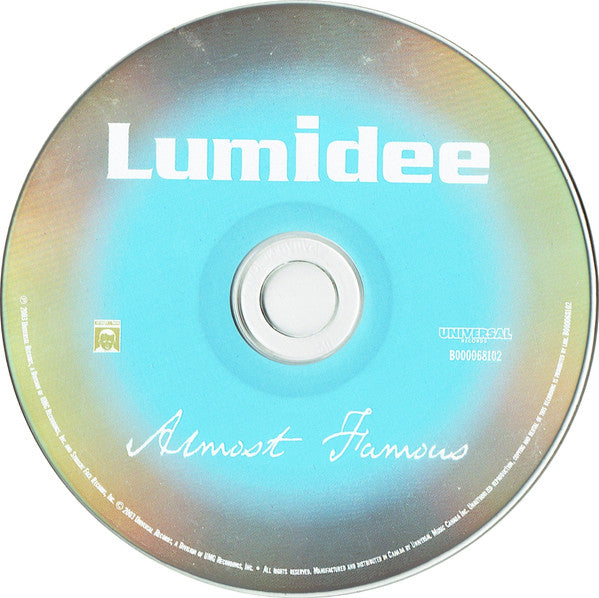 Lumidee : Almost Famous (CD, Album)