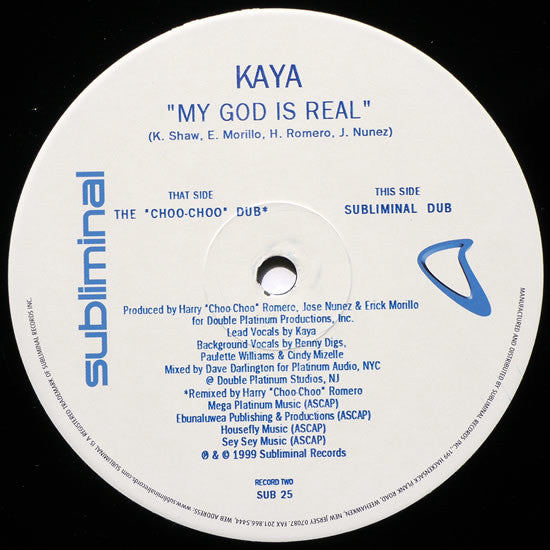 Kaya : My God Is Real (2x12", Maxi)