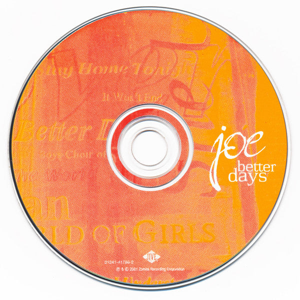 Joe : Better Days (CD, Album)