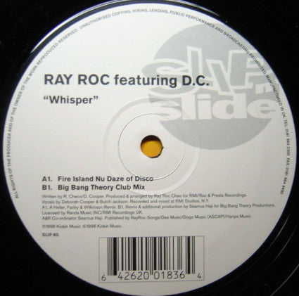 Ray Roc Checo : Whisper (2x12")