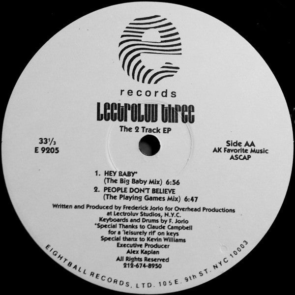 Lectroluv : Lectroluv Three (The 2 Track EP) (12", EP)