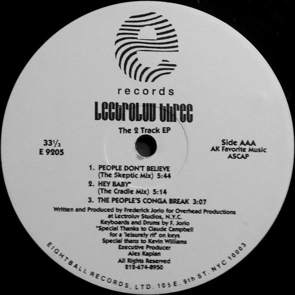 Lectroluv : Lectroluv Three (The 2 Track EP) (12", EP)