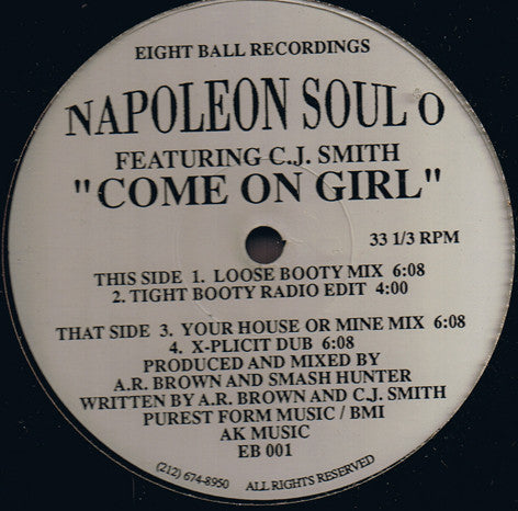 Napoleon Soul O Featuring C.J. Smith : Come On Girl (12")