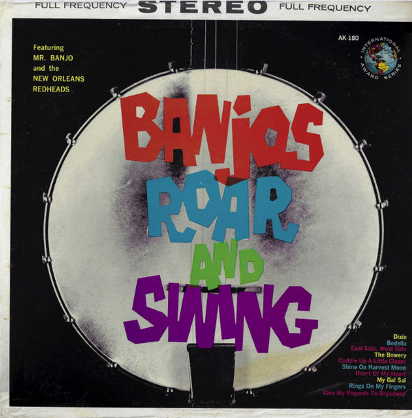 Mr. Banjo And The New Orleans Redheads : Banjos Roar And Swing (LP, Album)