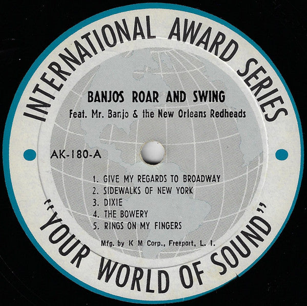 Mr. Banjo And The New Orleans Redheads : Banjos Roar And Swing (LP, Album)