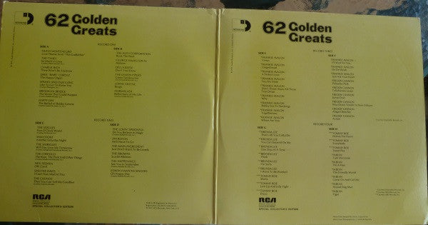 Various : 62 Golden Greats (4xLP, Comp, S/Edition)