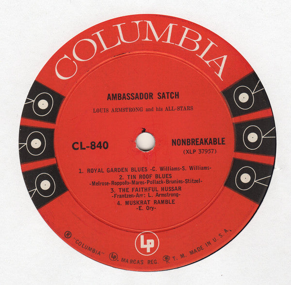 Louis Armstrong And His All-Stars : Ambassador Satch (LP, Album, Mono, Hol)