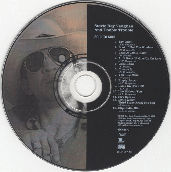 Stevie Ray Vaughan & Double Trouble : Soul To Soul (CD, Album, RE)