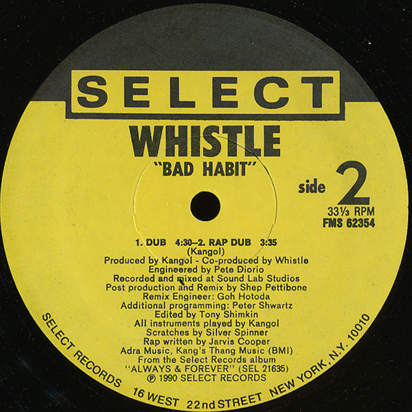 Whistle : Bad Habit (12")