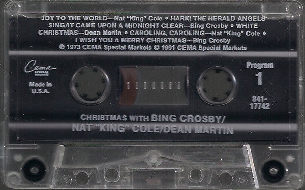 Bing Crosby, Nat King Cole, Dean Martin : Christmas With Bing Crosby, Nat King Cole And Dean Martin (Cass, Comp)