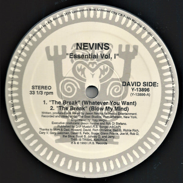 Jason Nevins : Essential Vol. I (12")