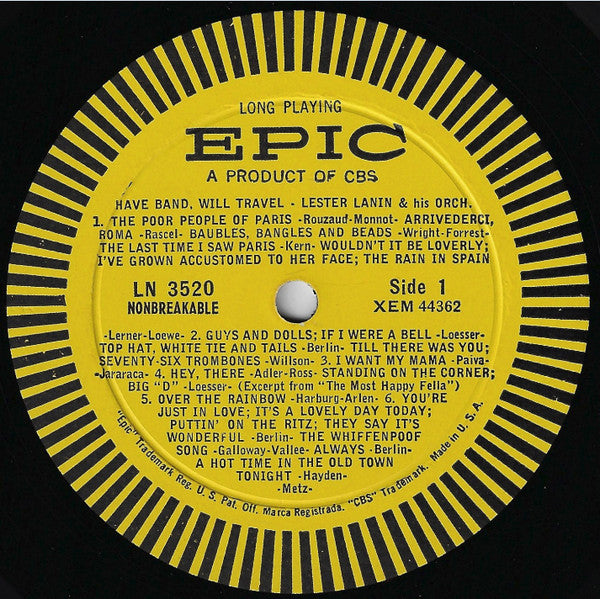 Lester Lanin And His Orchestra : Have Band, Will Travel (LP)