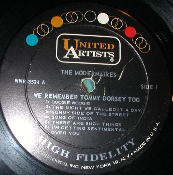 The Modernaires : We Remember Tommy Dorsey Too! (LP, Album, Mono)