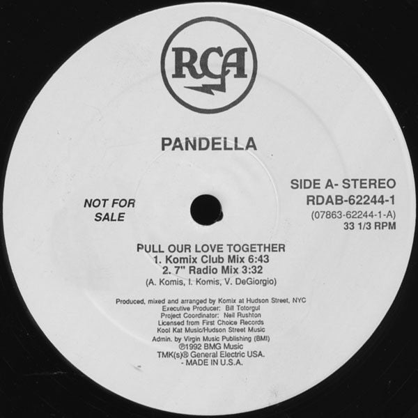 Pandella : Pull Our Love Together (12", Promo)