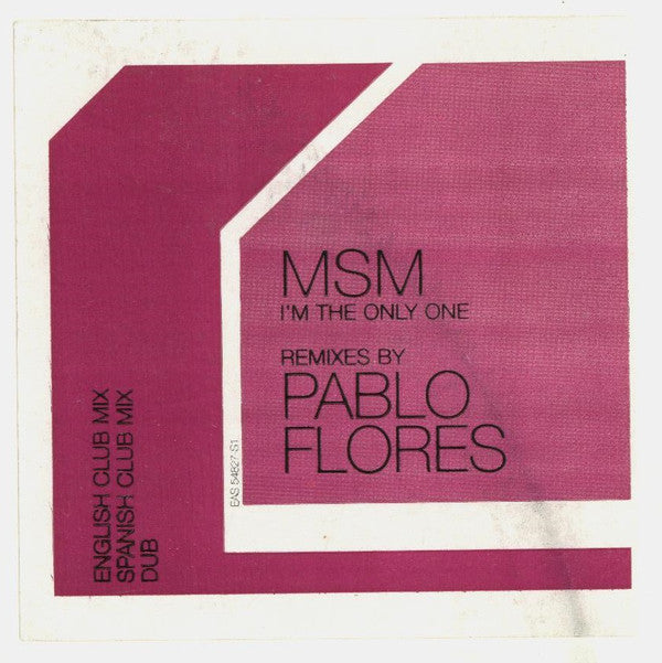 MSM : I'm The Only One (12", Promo)