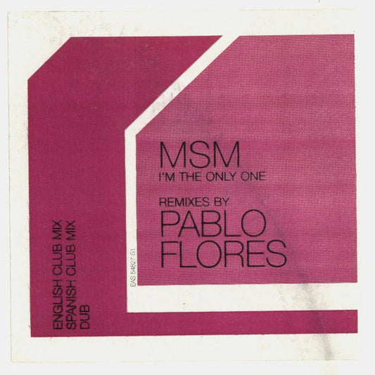 MSM : I'm The Only One (12", Promo)