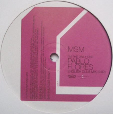 MSM : I'm The Only One (12", Promo)