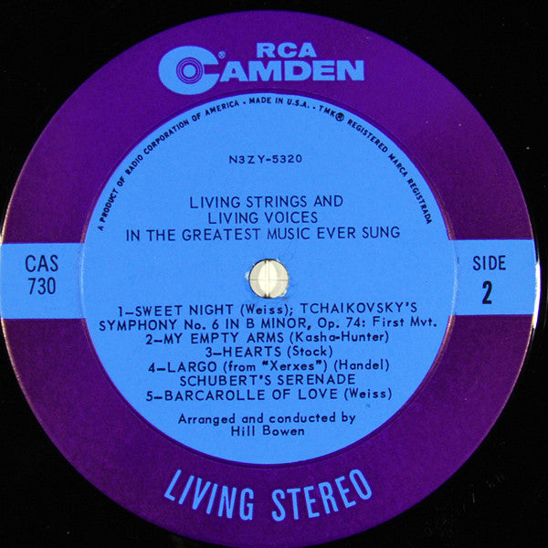 Living Strings / Living Voices : Living Strings And Living Voices In The Greatest Music Ever Sung (LP)
