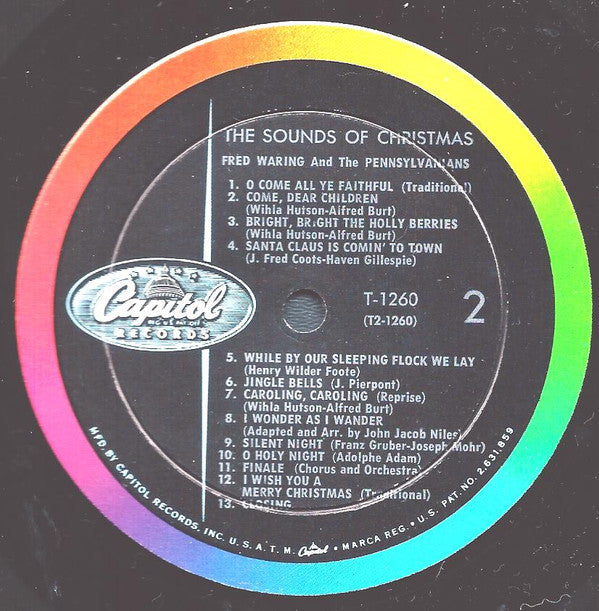Fred Waring & The Pennsylvanians : The Sounds Of Christmas (LP, Mono)