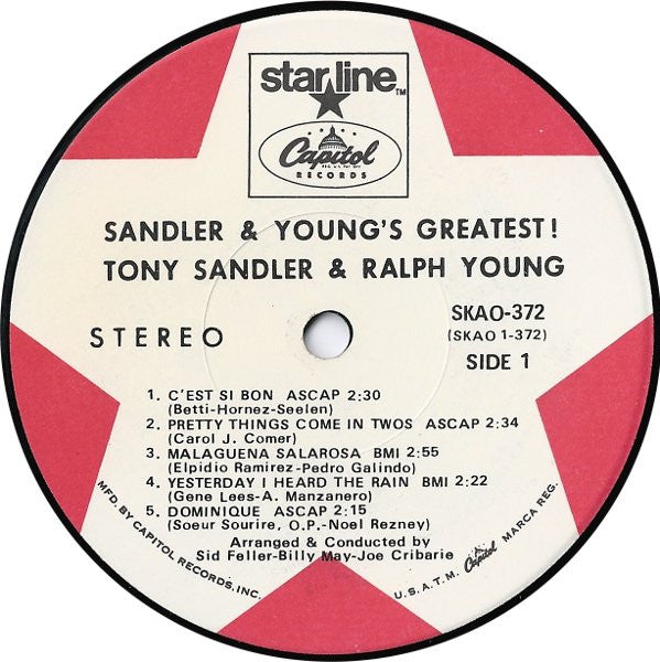 Sandler & Young : Sandler & Young's Greatest! (LP, Comp, Gat)