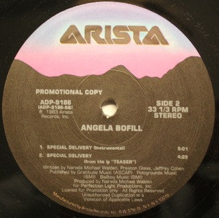 Angela Bofill : Special Delivery (12", Promo)