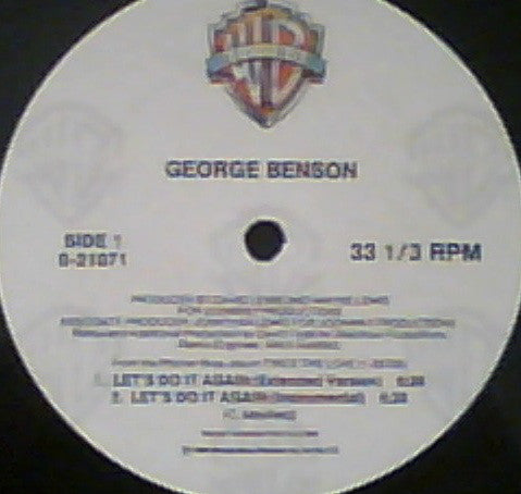 George Benson : Let's Do It Again (12", Pic)