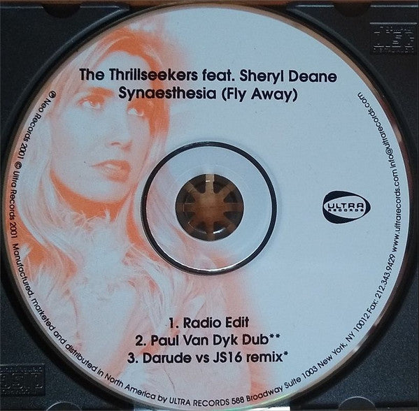 The Thrillseekers Feat. Sheryl Deane : Synaesthesia (Fly Away) (CD, Maxi)