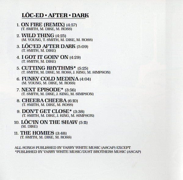 Tone Loc : Lōc'ed After Dark (CD, Album, Club, RE, Den)